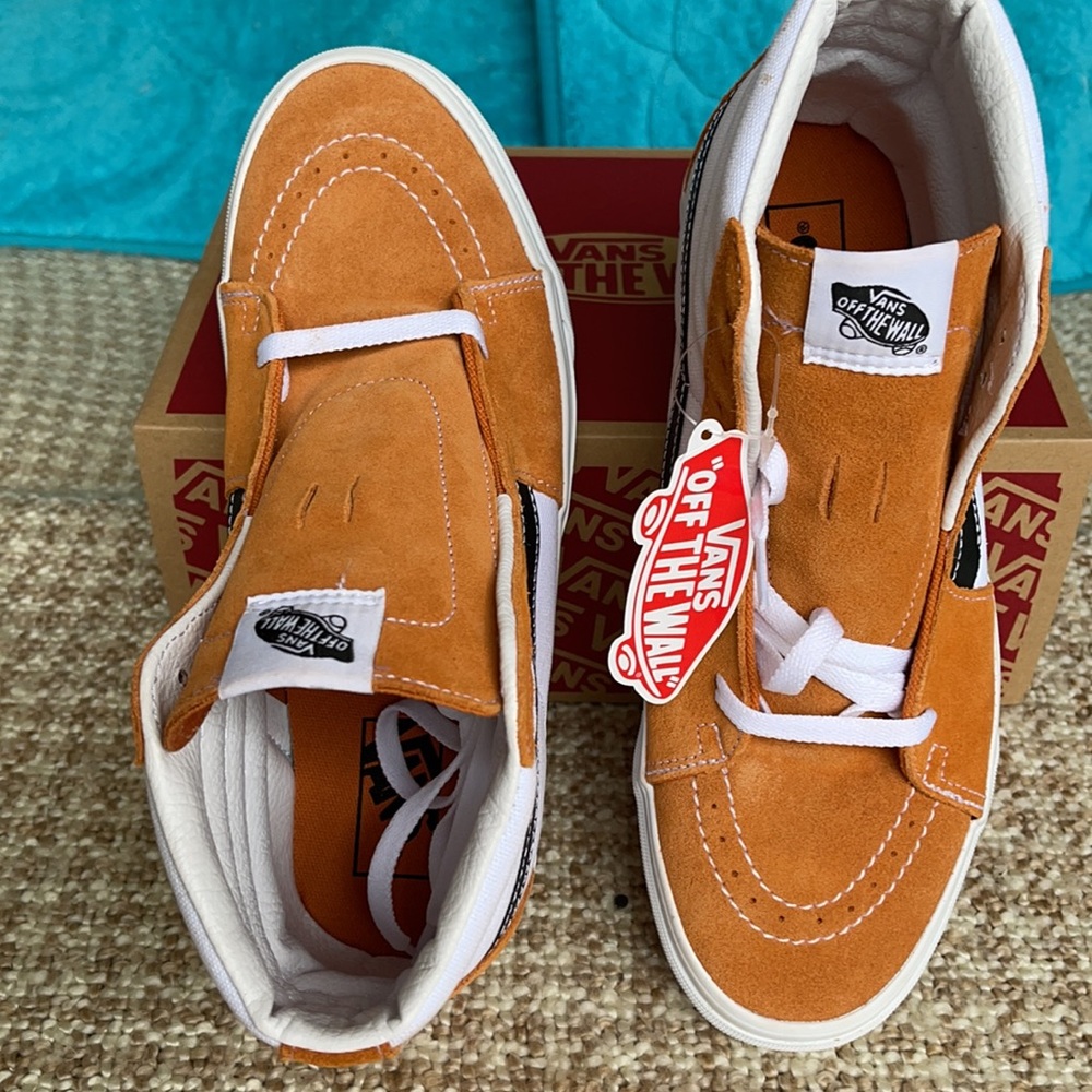 Vans WMNS Sk8-Hi Retro Sport Apricot/True White Sneakers - Picture 13 of 16